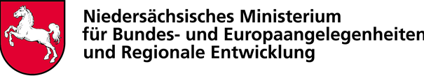 Logo Niedersächsische Ministerium für Bundes- und Europeaangelegenheiten und Regionale Enwicklung